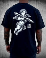 Back view of Heaven Sent Heavyweight Patriotic T-Shirt – Brother Apparel