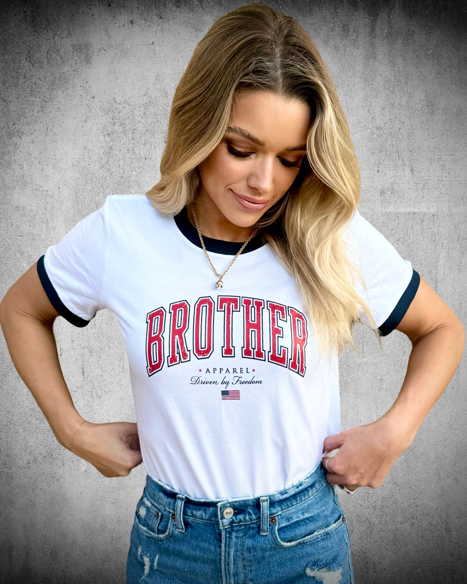 Brother Varsity Ringer Tee