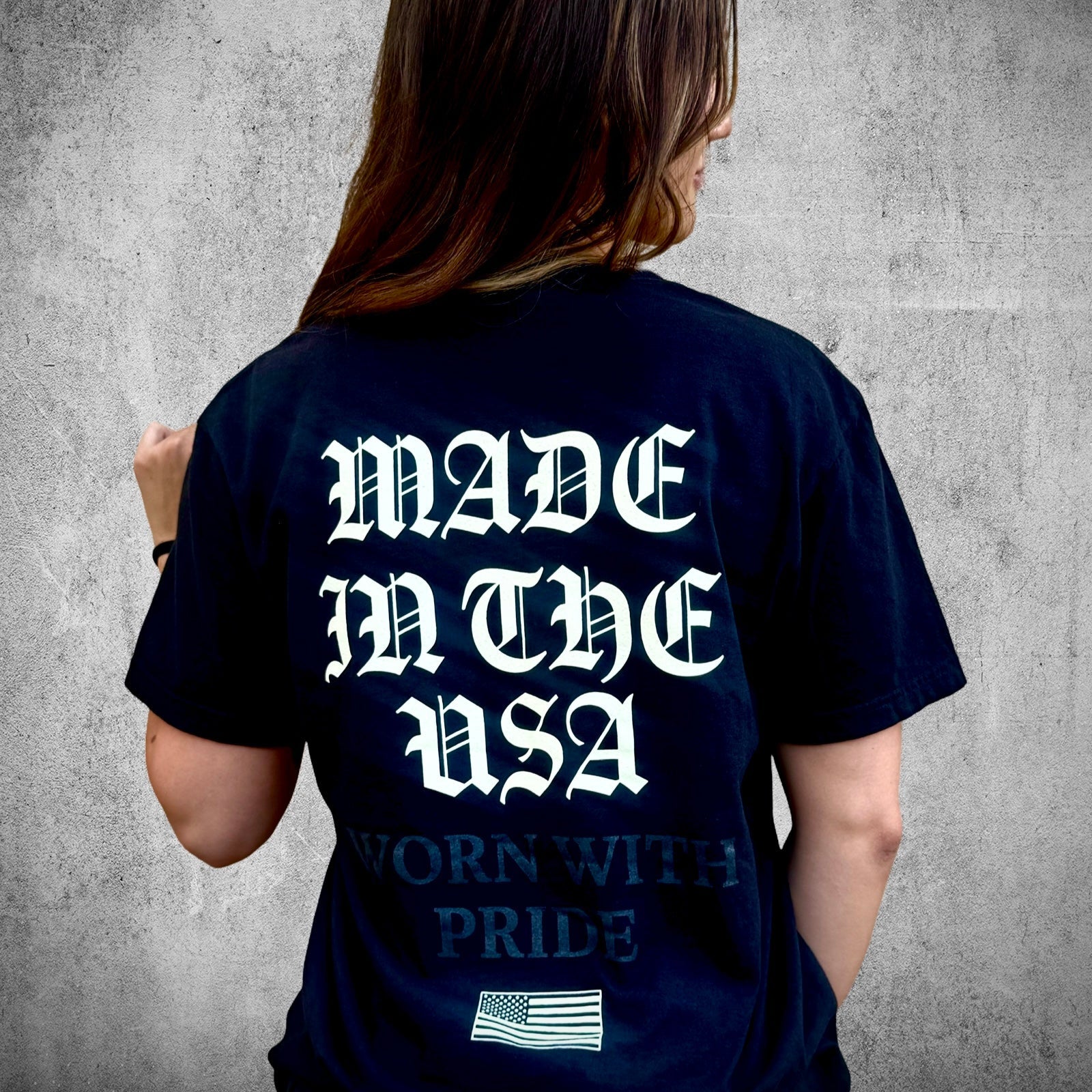 Worn With Pride Tee – Unisex Patriotic Graphic T-Shirt (Black)