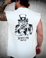 Serve or Shut Up- Muscle Tee