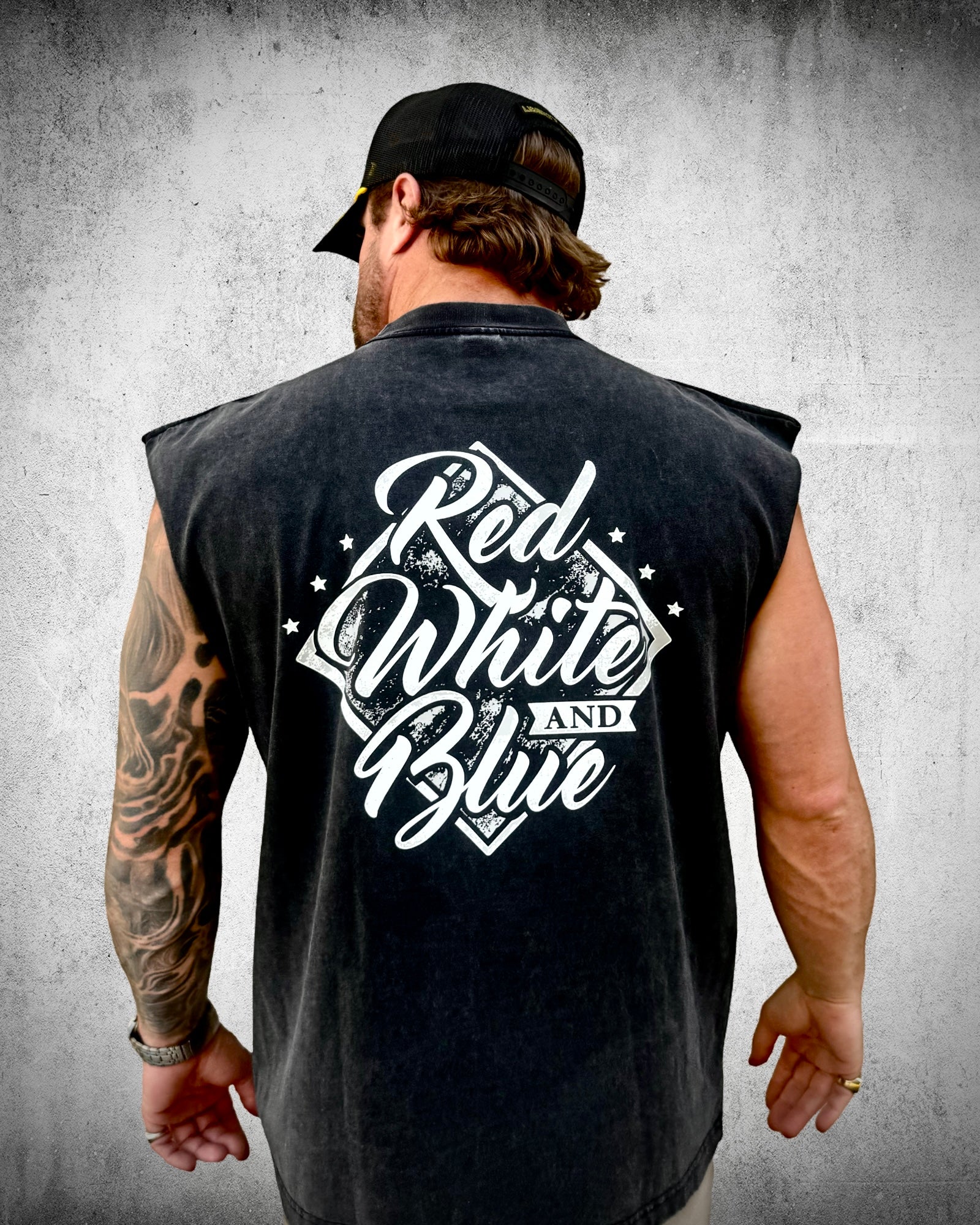 Red, White & Blue Muscle Tee