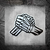 "All Hands Skeleton" Sticker